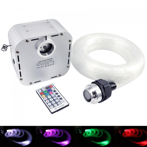 DC12V 32W Twinkle RGBW LED Fiber Optic Star Light Illuminator With RF Remote For Car & Bedroom DC12V 32W Twinkle RGBW LED Fiber Optic Star Light Illuminator With RF Remote For Car & Bedroom